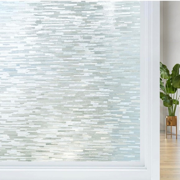 Haton Window Film Privacy Decorative Static Cling Frosted Home Office Glass - Picture 1 of 12